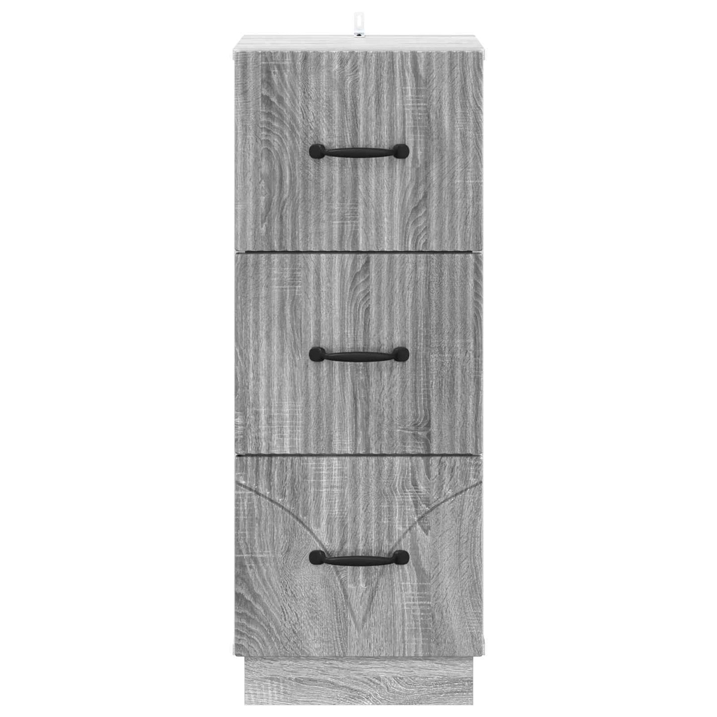 Drawer Cabinet 33 x 34.5 x 87 cm Engineered Wood Grey Sonoma