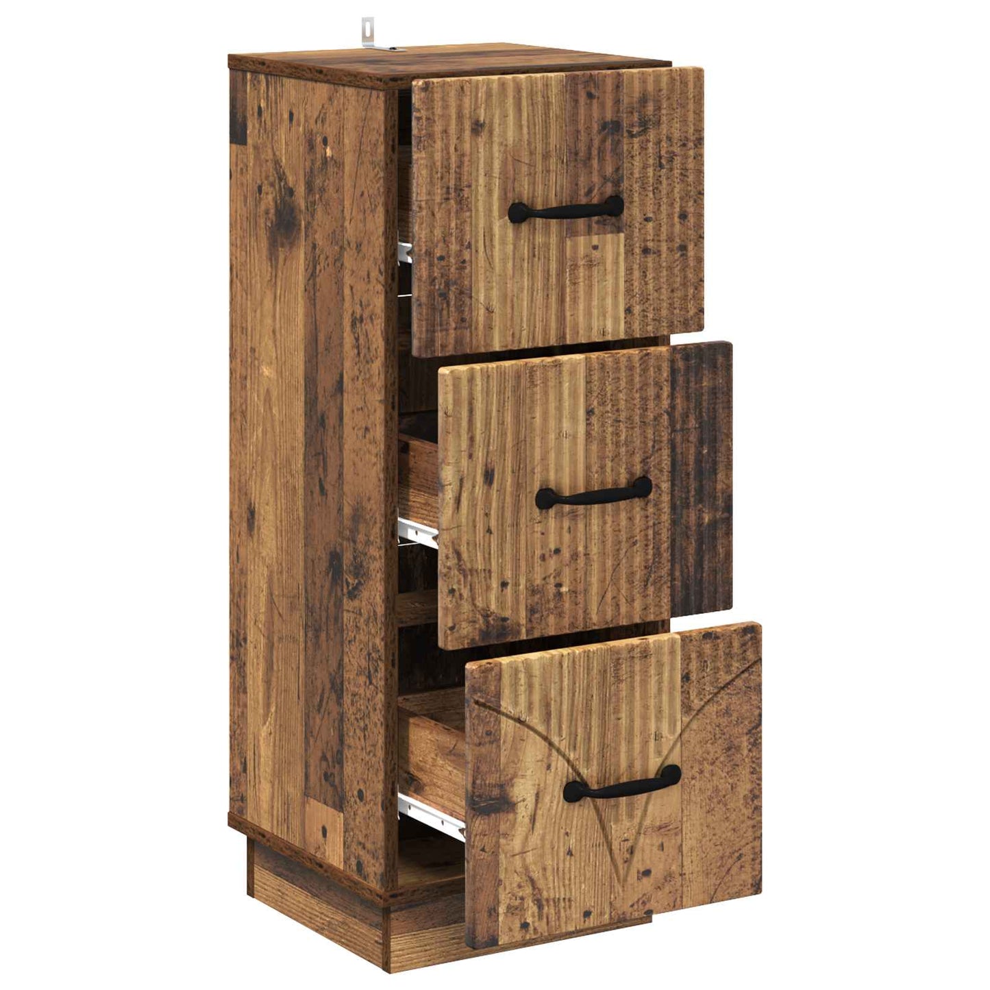 Drawer Cabinet Old Wood 33 x 34.5 x 87 cm Engineered Wood
