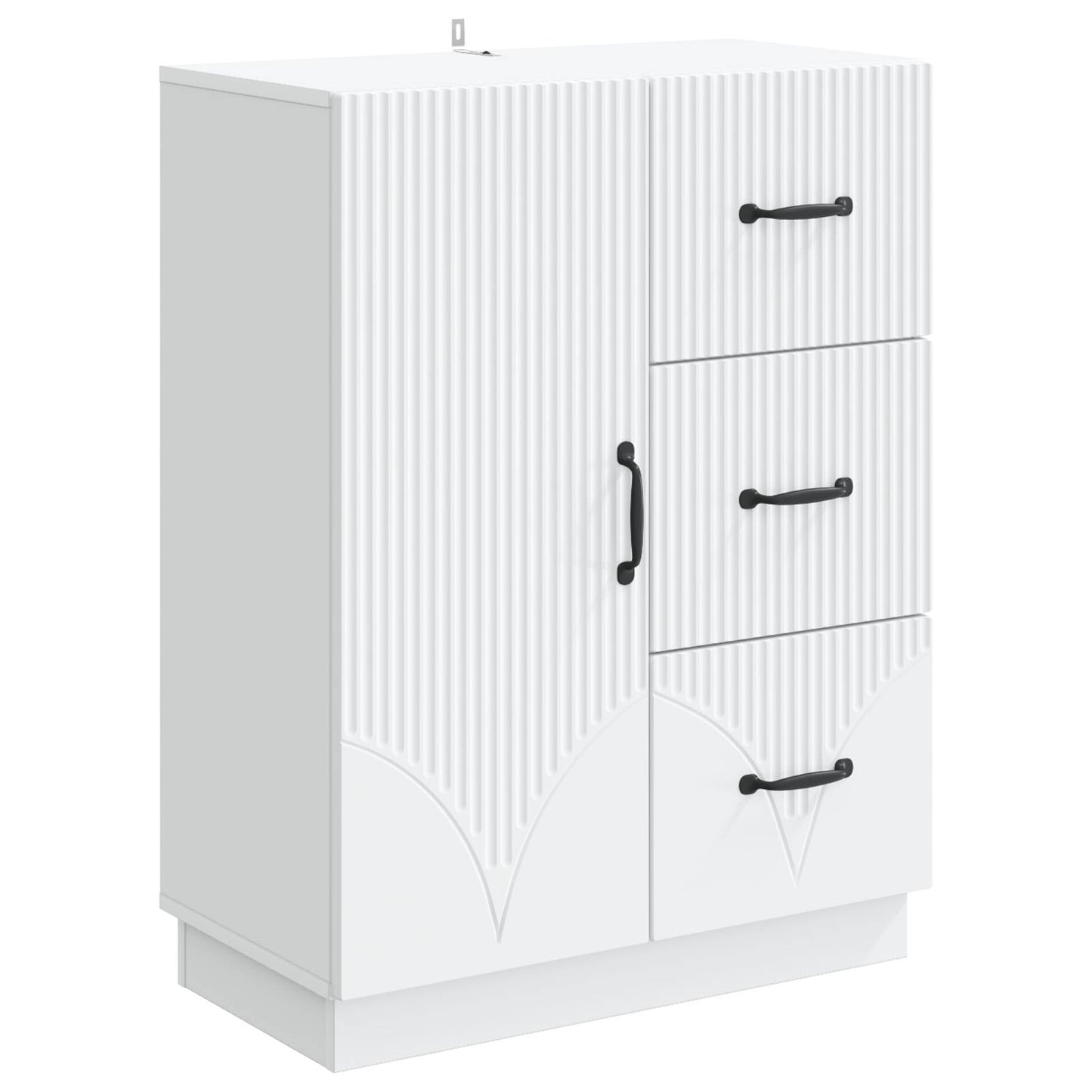 Sideboard White 66 x 34.5 x 87 cm Engineered Wood