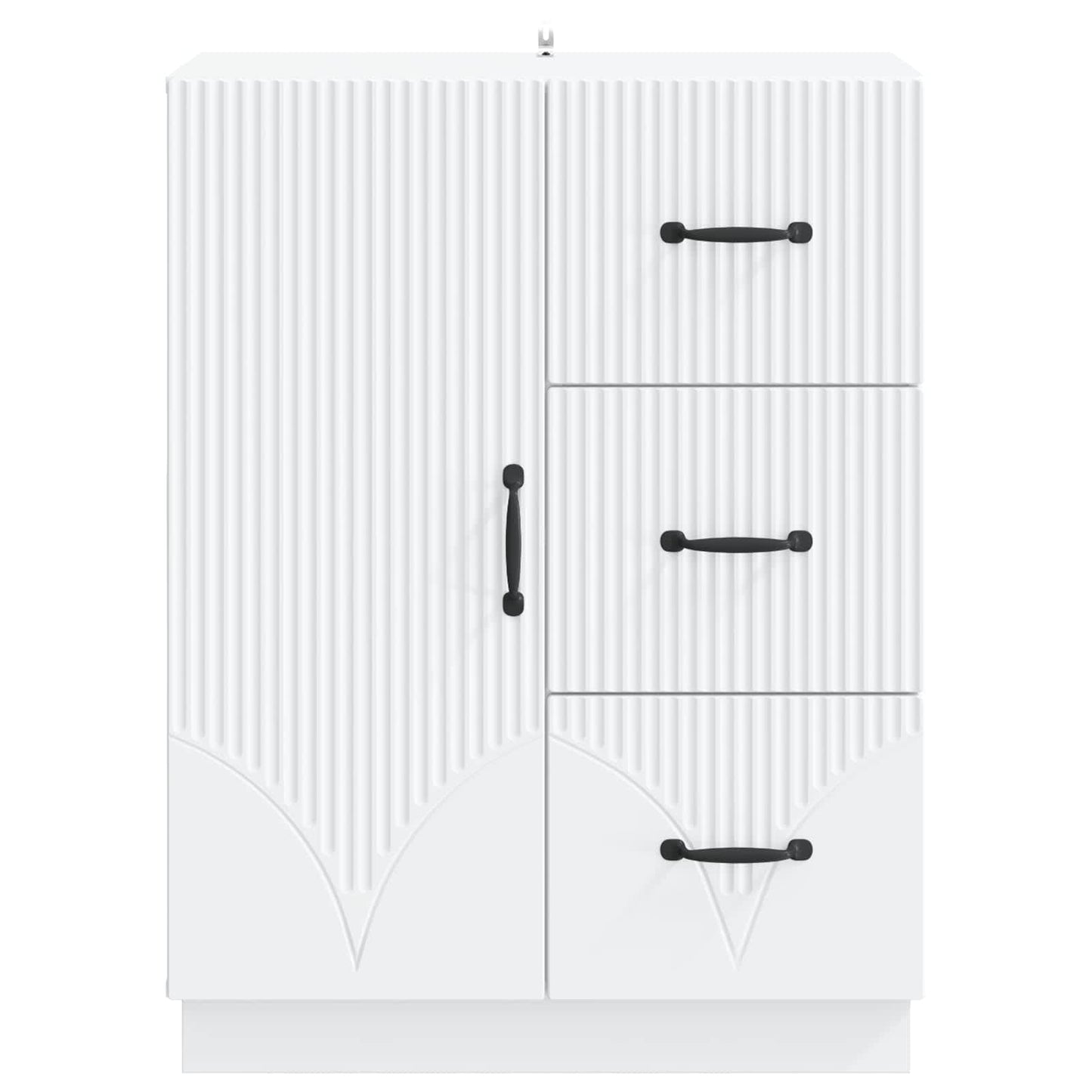 Sideboard White 66 x 34.5 x 87 cm Engineered Wood