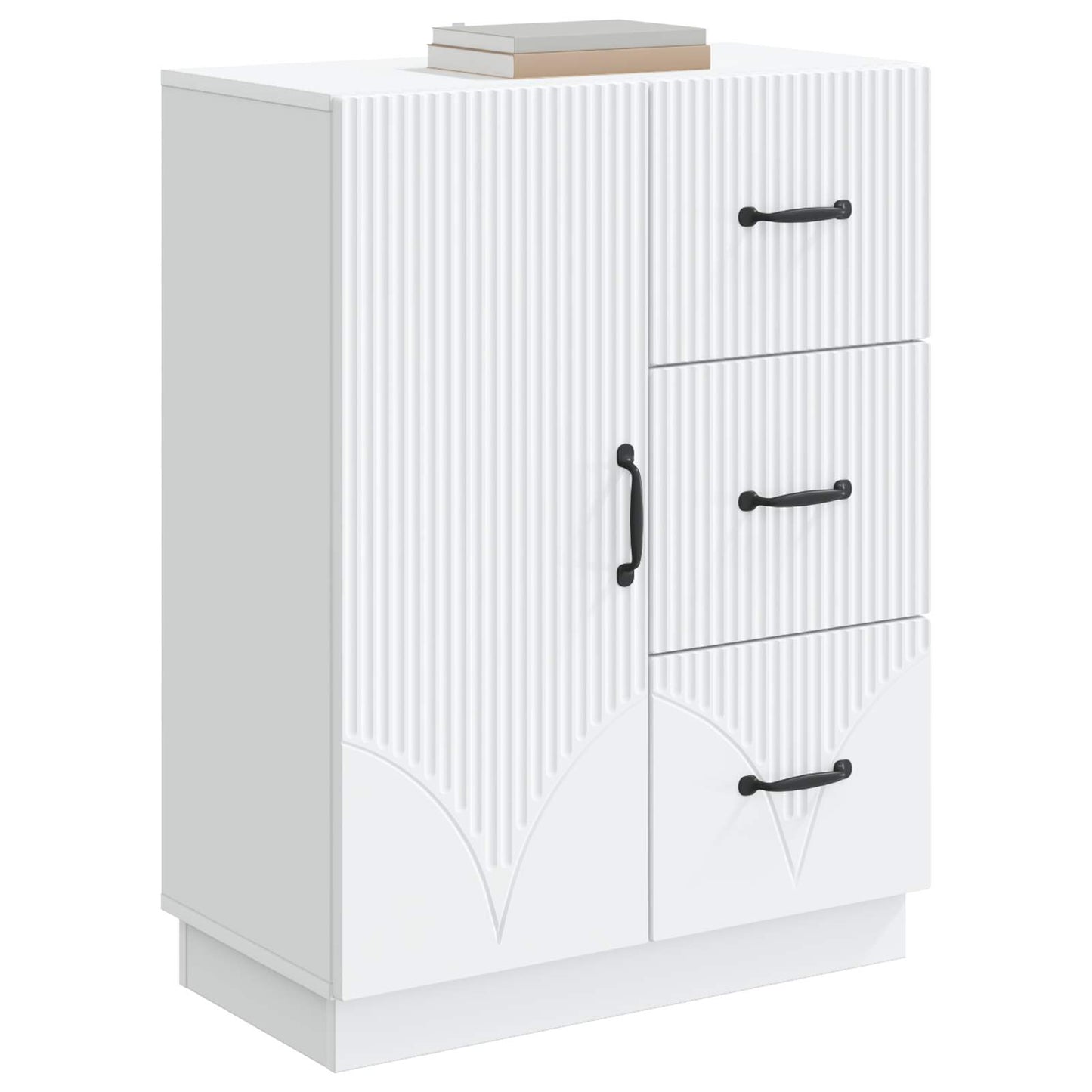 Sideboard White 66 x 34.5 x 87 cm Engineered Wood