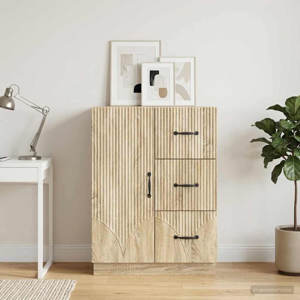 Sideboard Sonoma Oak 66 x 34.5 x 87 cm Engineered Wood