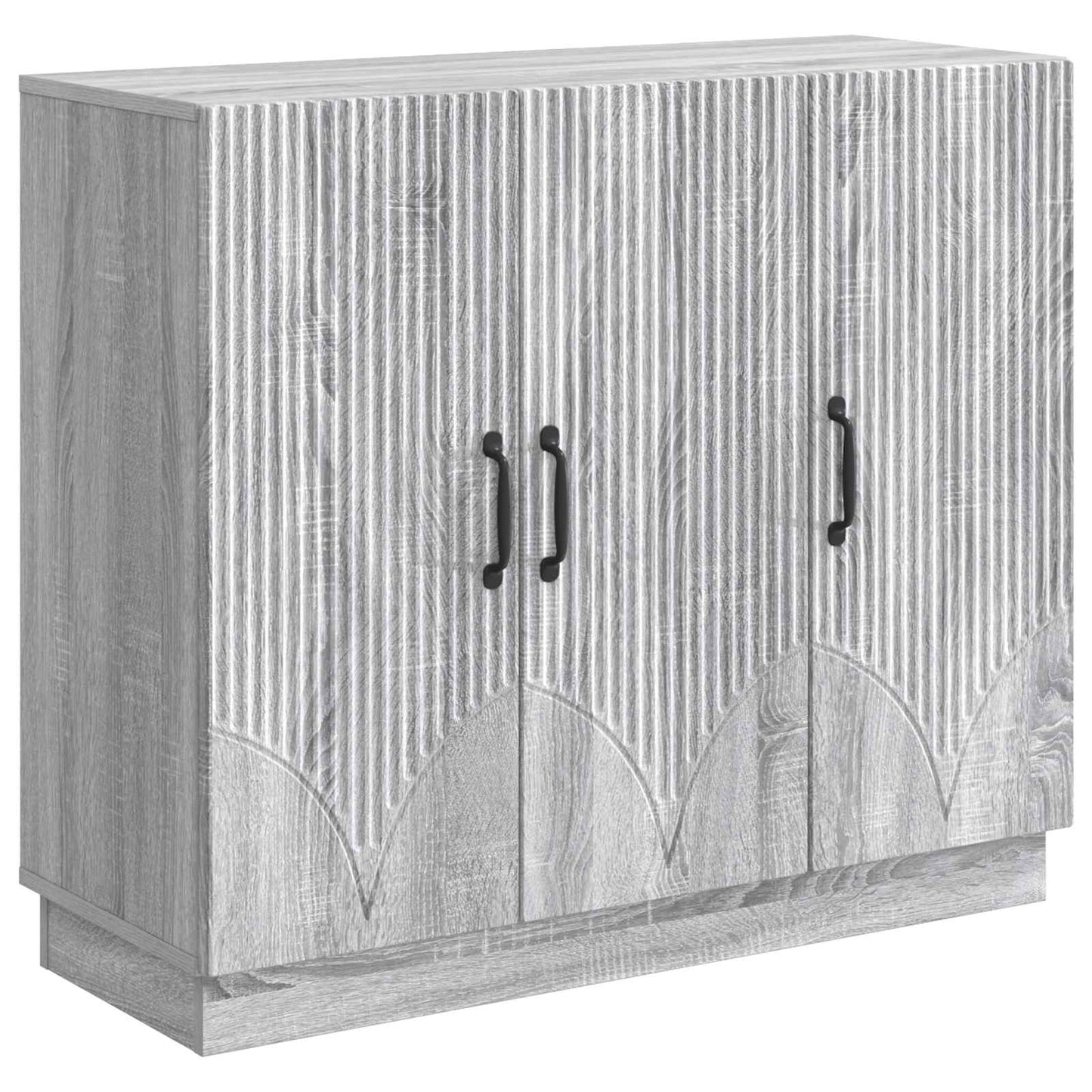 Sideboard Grey Sonoma 89 x 34.5 x 77 cm Engineered Wood