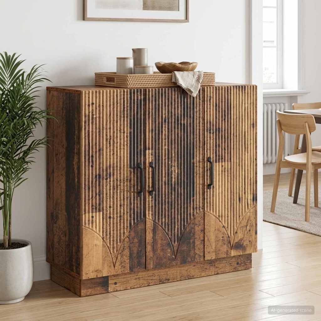 Sideboard Old Wood 89 x 34.5 x 77 cm Engineered Wood