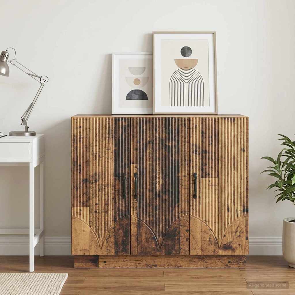 Sideboard Old Wood 89 x 34.5 x 77 cm Engineered Wood