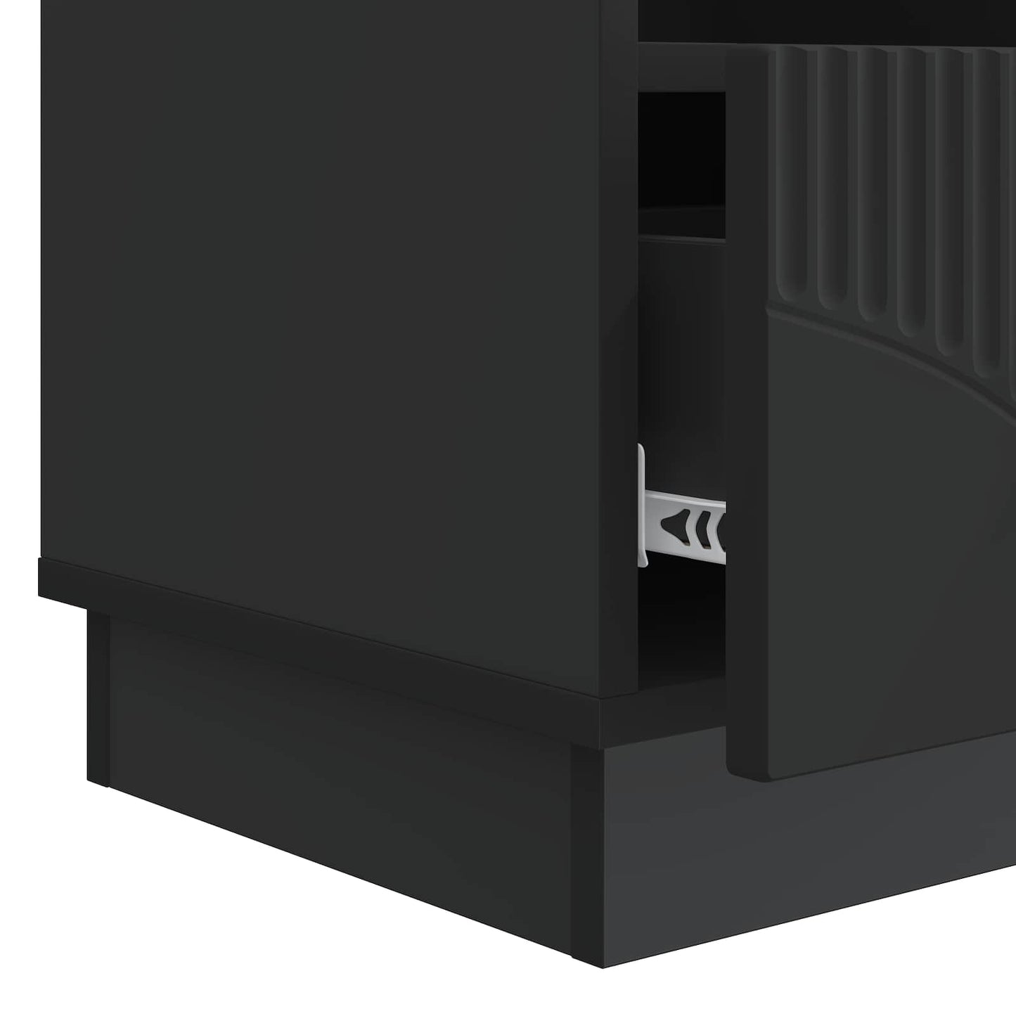 TV Cabinet with Drawer Black 102 x 34.5 x 47 cm Engineered Wood