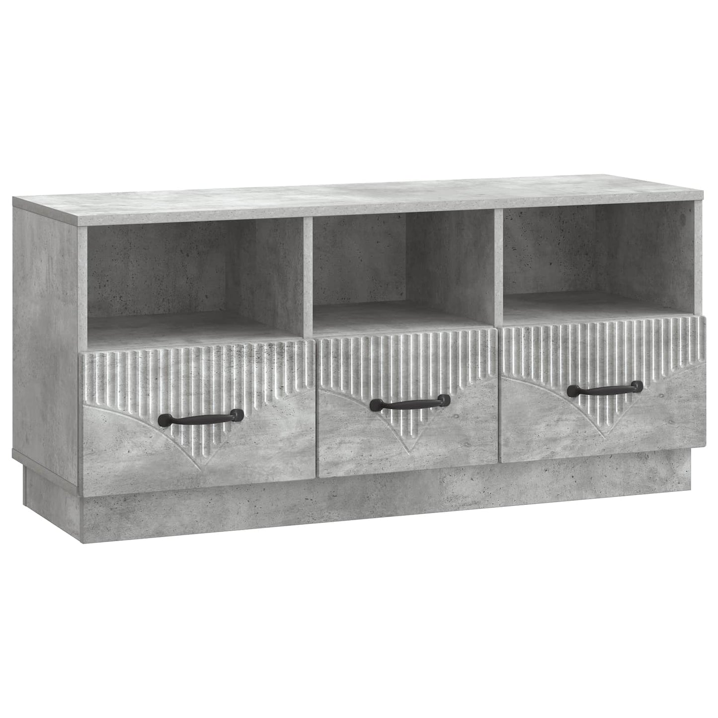TV Cabinet Concrete Grey 102 x 34.5 x 47 cm Engineered Wood