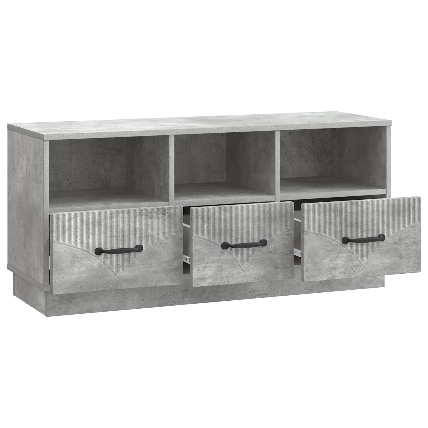 TV Cabinet Concrete Grey 102 x 34.5 x 47 cm Engineered Wood