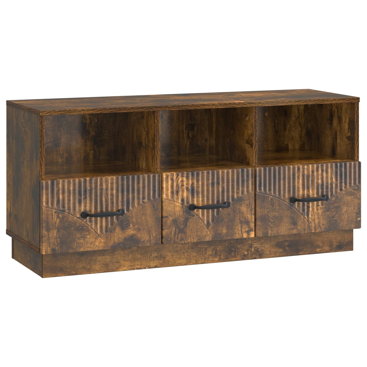 TV Cabinet Smoked Oak 102 x 34.5 x 47 cm Engineered Wood