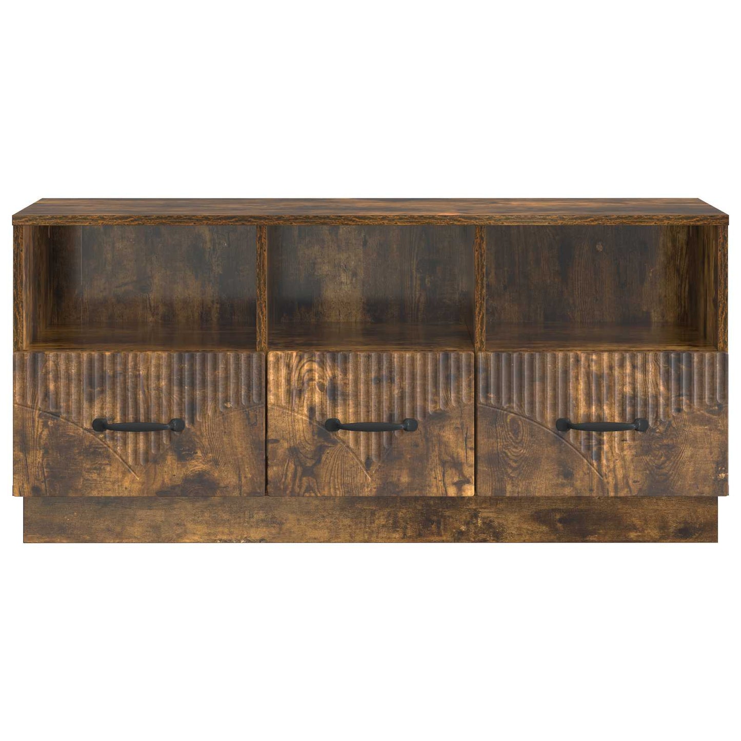 TV Cabinet Smoked Oak 102 x 34.5 x 47 cm Engineered Wood