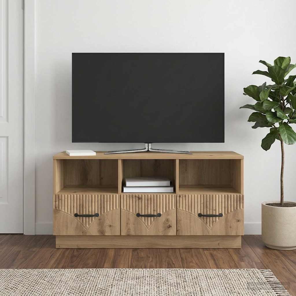TV Cabinet 102 x 34.5 x 47 cm Artisan Oak Engineered Wood