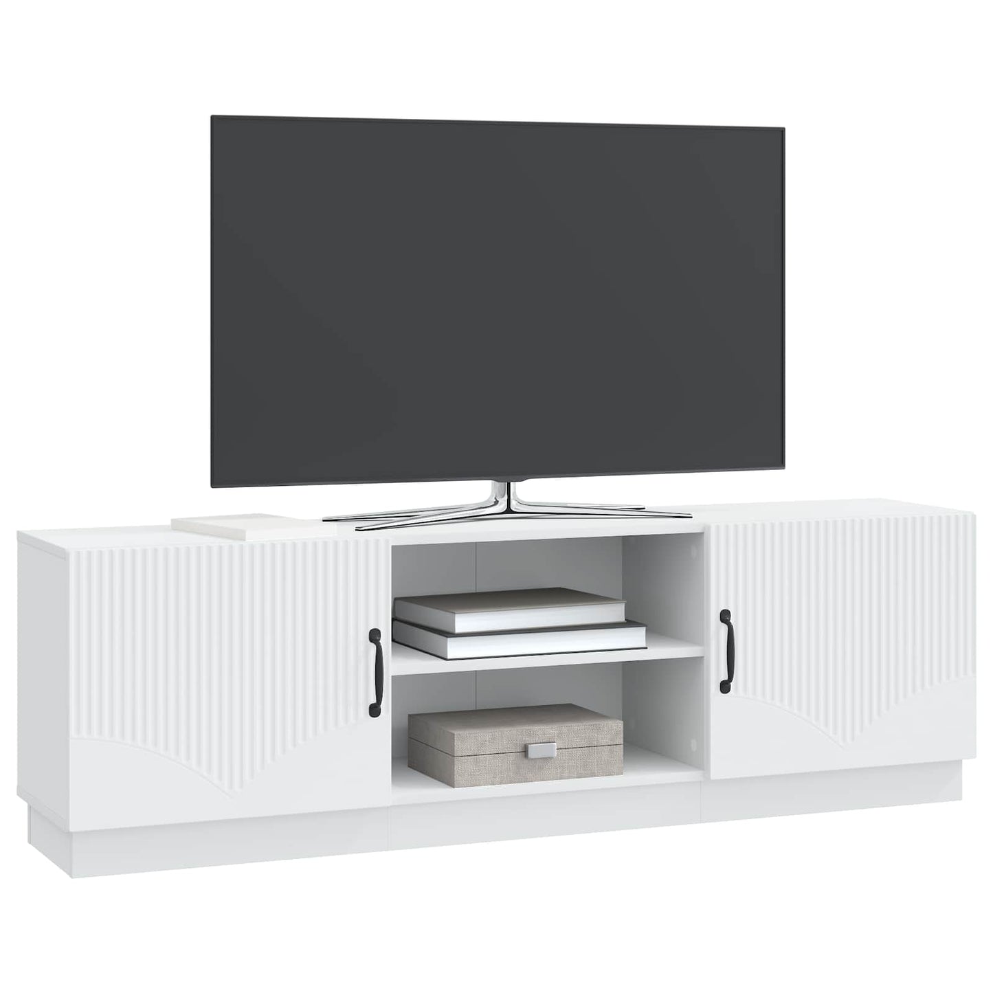 TV Cabinet White 150 x 31 x 47 cm Engineered Wood