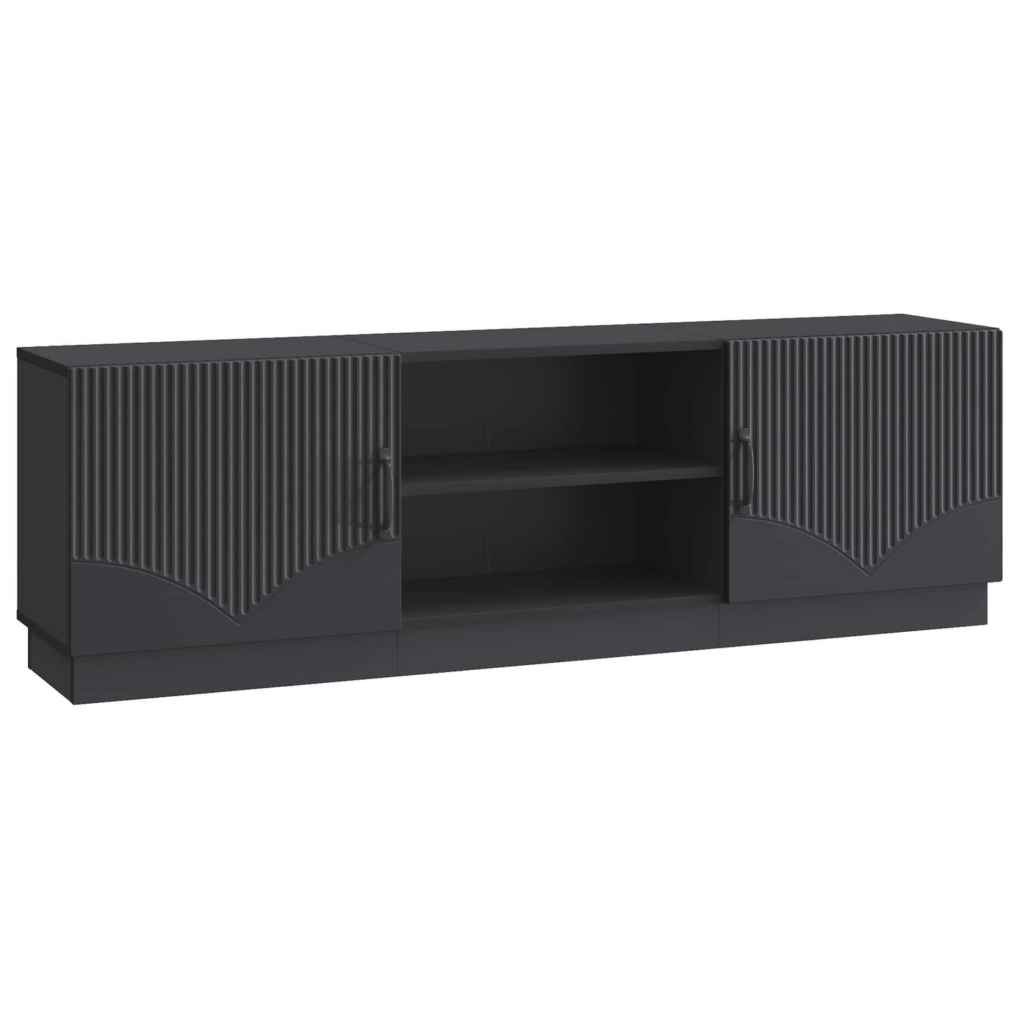 TV Cabinet Black 150 x 31 x 47 cm Engineered Wood