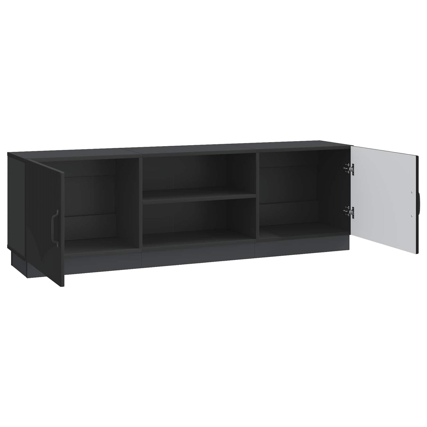 TV Cabinet Black 150 x 31 x 47 cm Engineered Wood