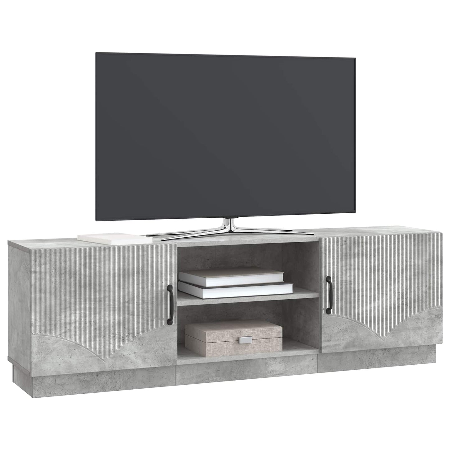 TV Cabinet Concrete Grey 150 x 31 x 47 cm Engineered Wood