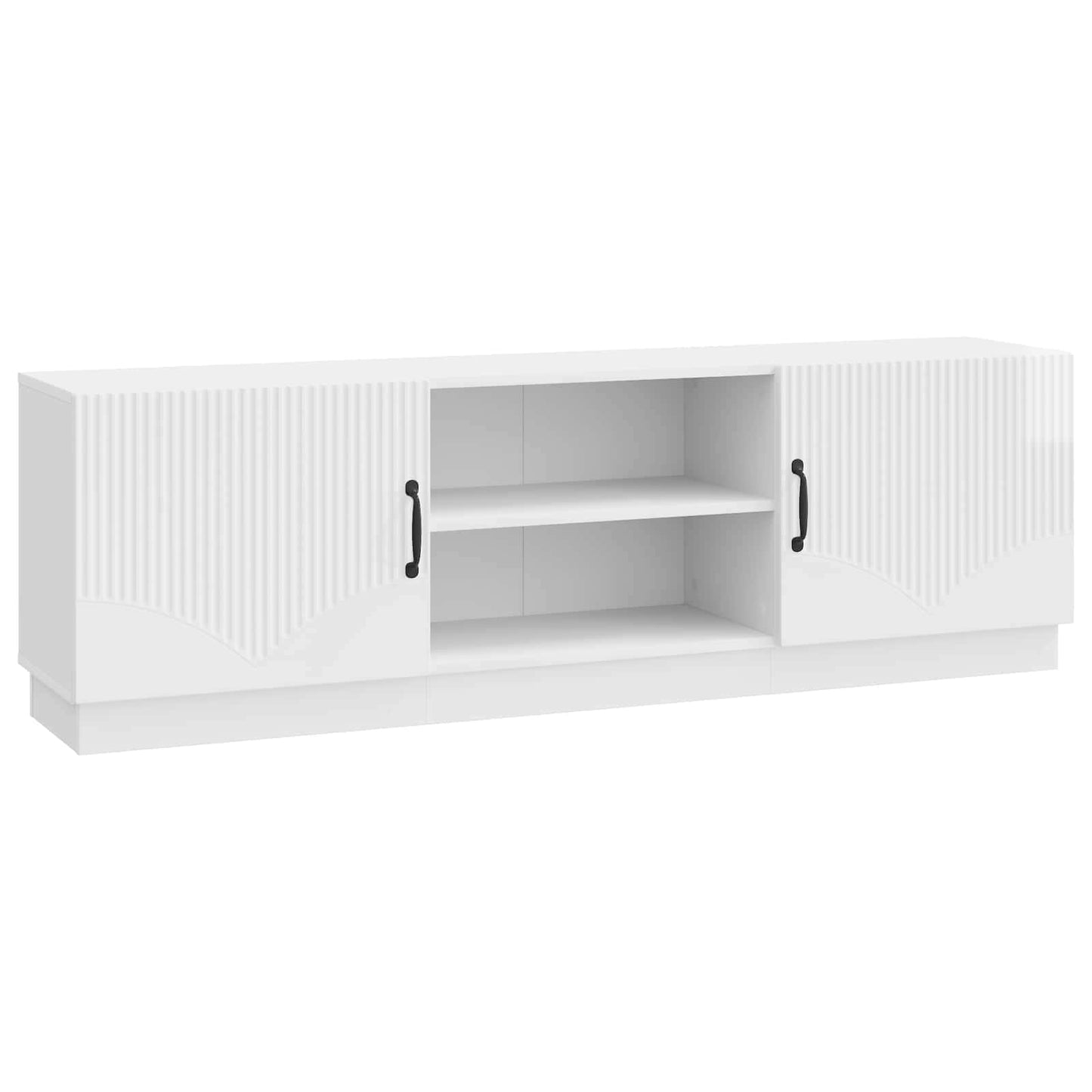 TV Cabinet High Gloss White 150 x 31 x 47 cm Engineered Wood