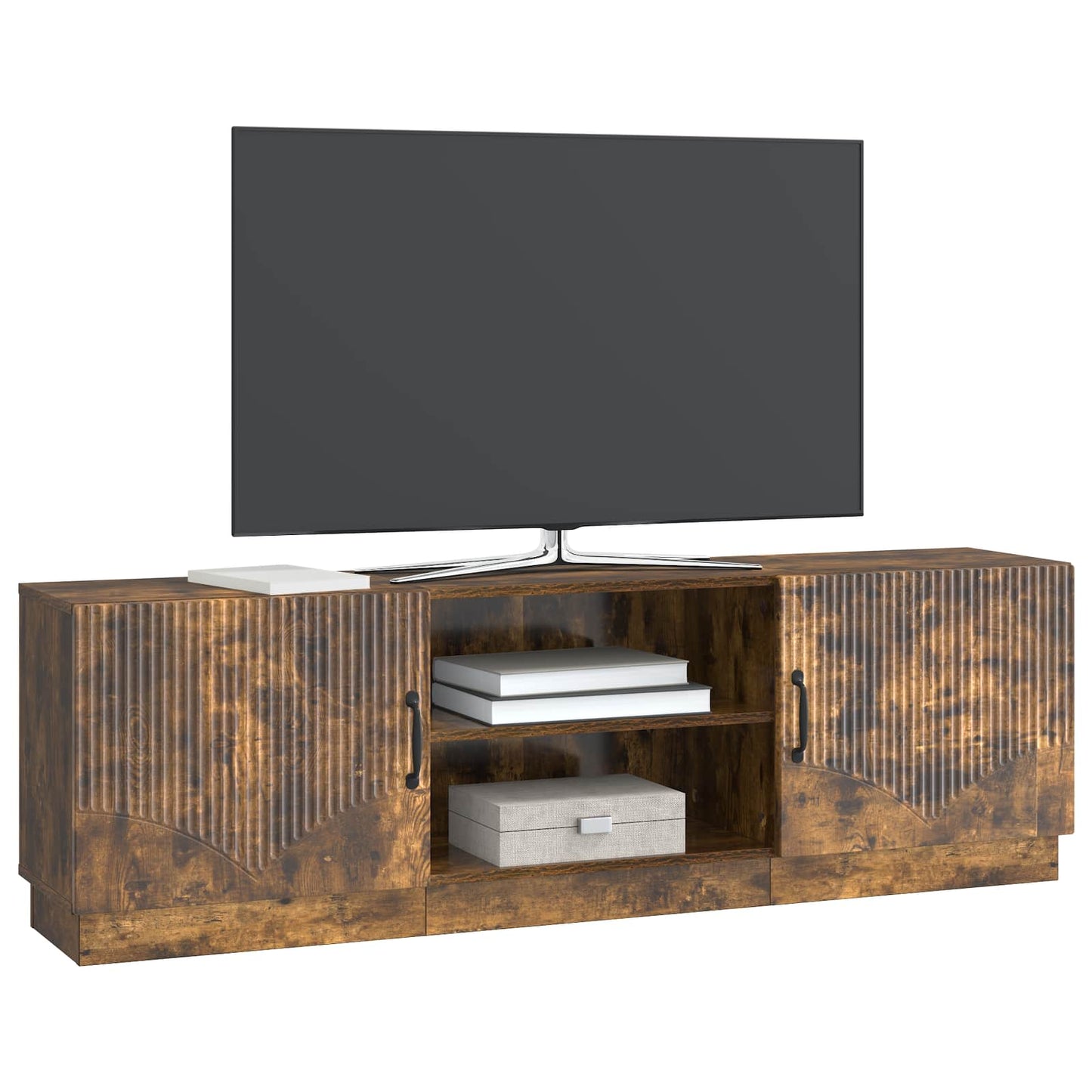 TV Cabinet Smoked Oak 150 x 31 x 47 cm Engineered Wood