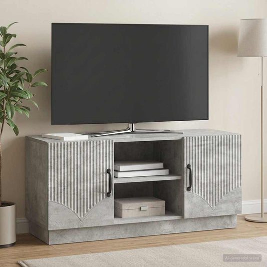 TV Cabinet 102 x 34.5 x 47 cm Concrete Grey Engineered Wood