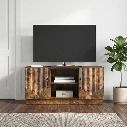 TV Cabinet 102 x 34.5 x 47 cm Smoked Oak Engineered Wood