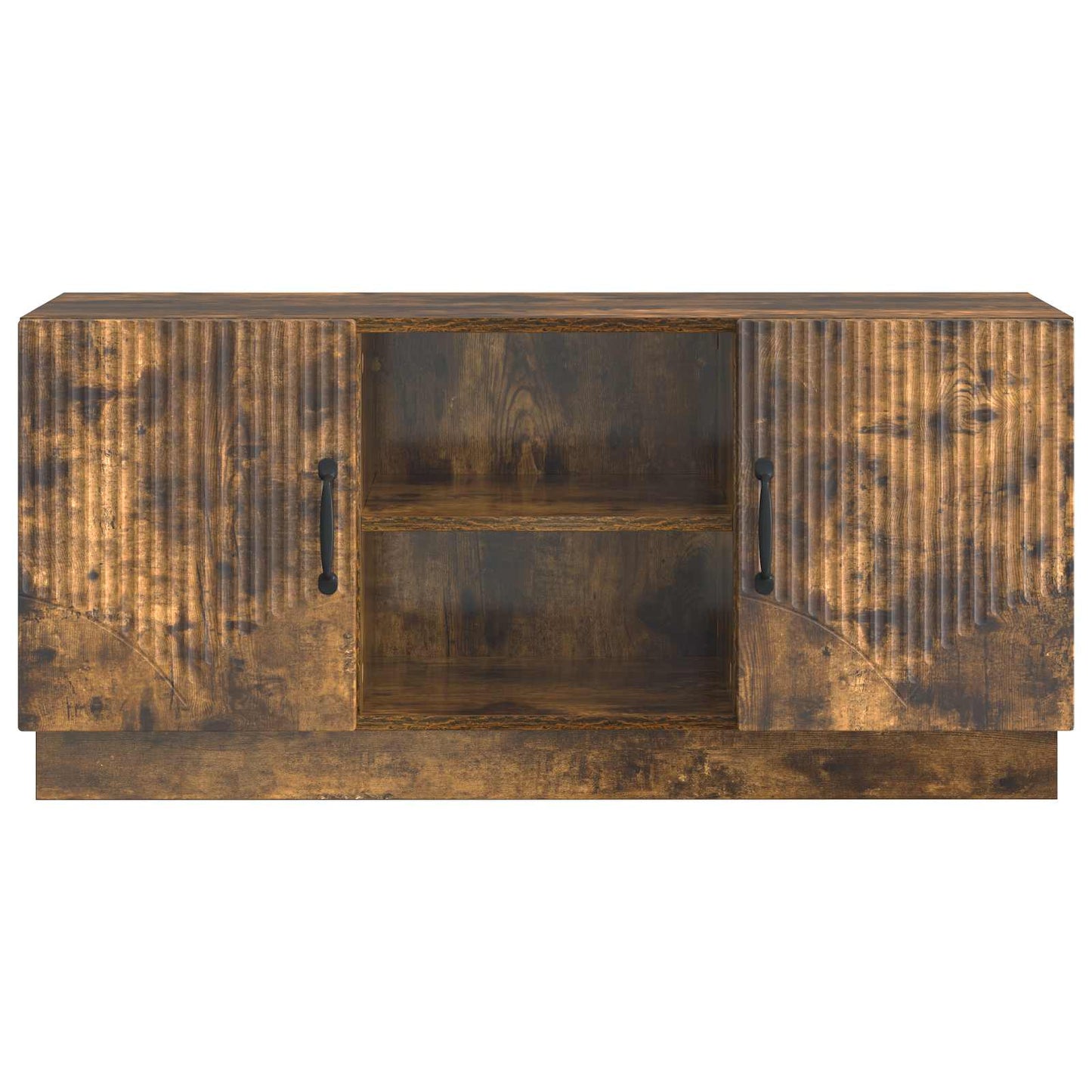 TV Cabinet Smoked Oak 102 x 34.5 x 47 cm Engineered Wood