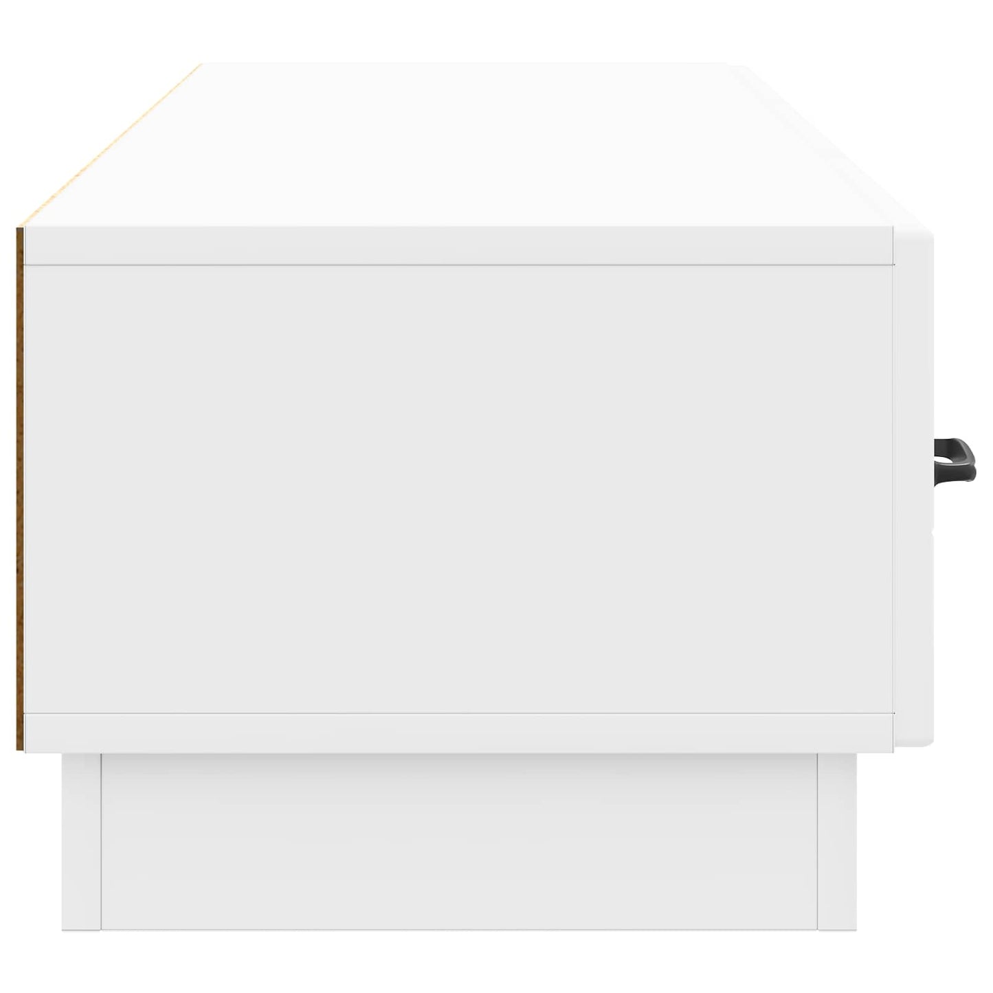 TV Cabinet High Gloss White 147 x 34.5 x 27 cm Engineered Wood