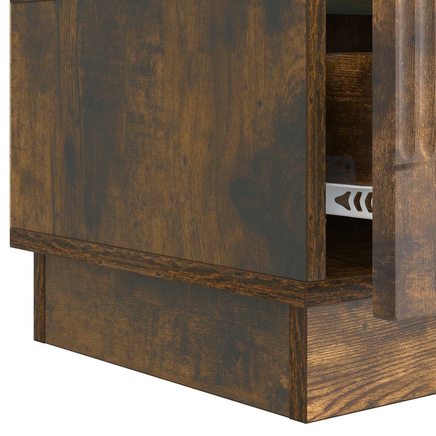 TV Cabinet Smoked Oak 147 x 34.5 x 27 cm Engineered Wood