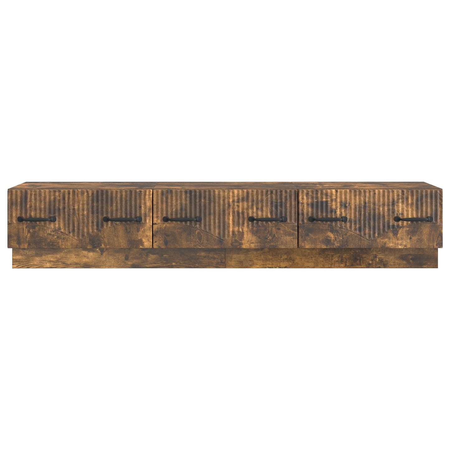 TV Cabinet Smoked Oak 147 x 34.5 x 27 cm Engineered Wood