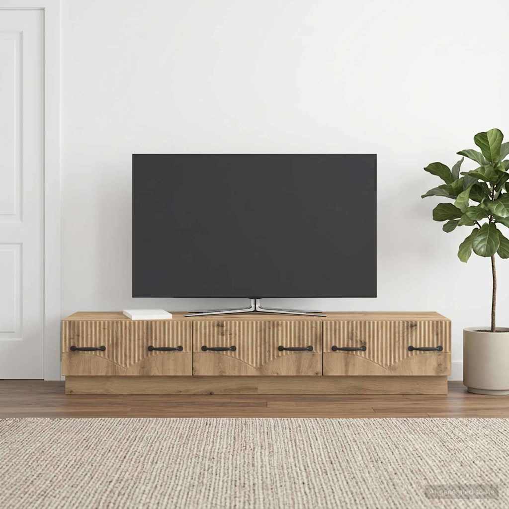 TV Cabinet Artisan Oak 147 x 34.5 x 27 cm Engineered Wood