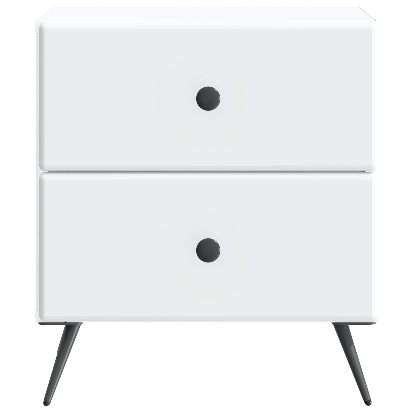 Bedside Cabinet White 43 x 34.5 x 47.5 cm Engineered Wood