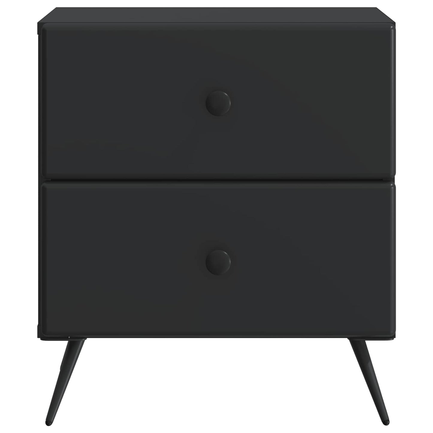 Bedside Cabinet Black 43 x 34.5 x 47.5 cm Engineered Wood