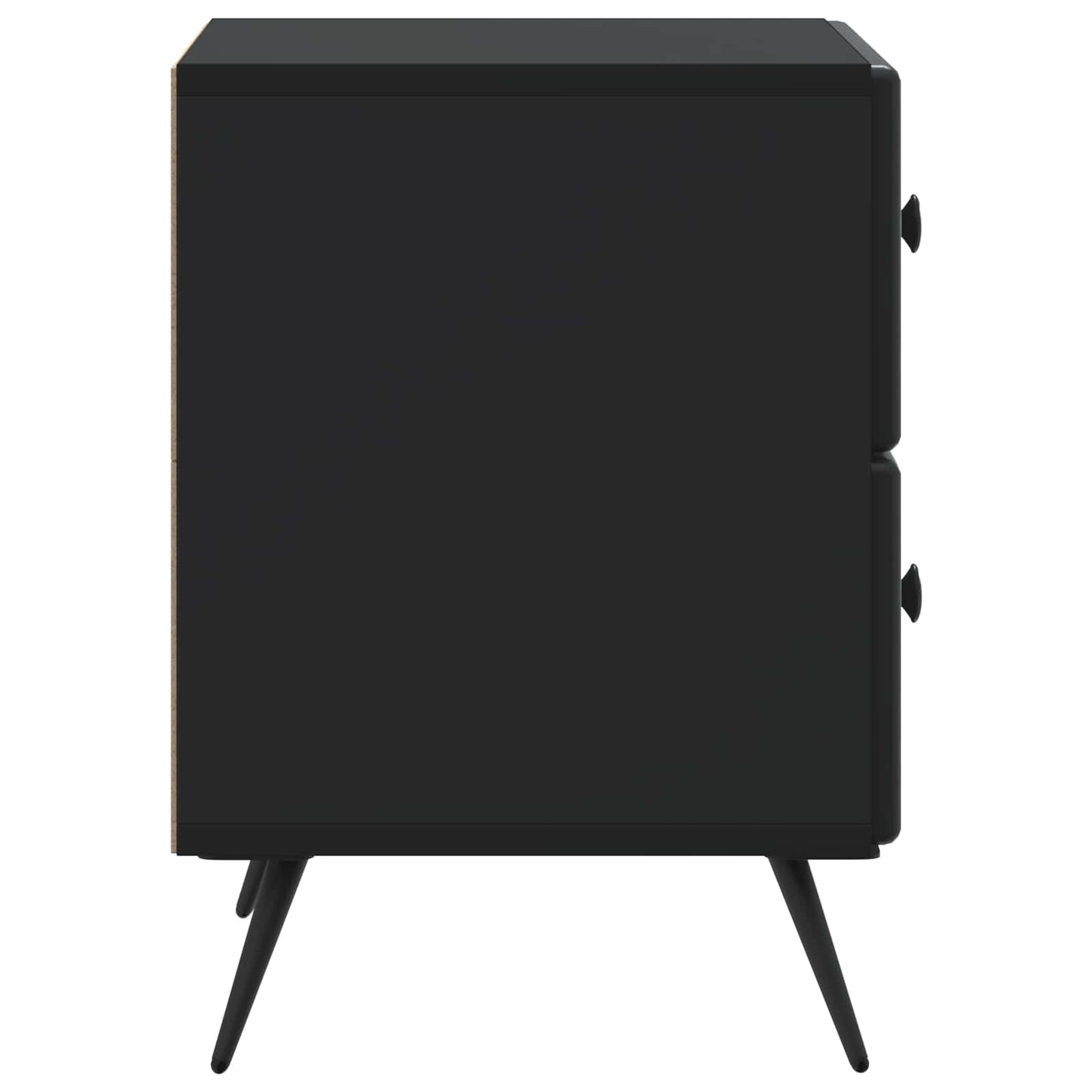 Bedside Cabinet Black 43 x 34.5 x 47.5 cm Engineered Wood