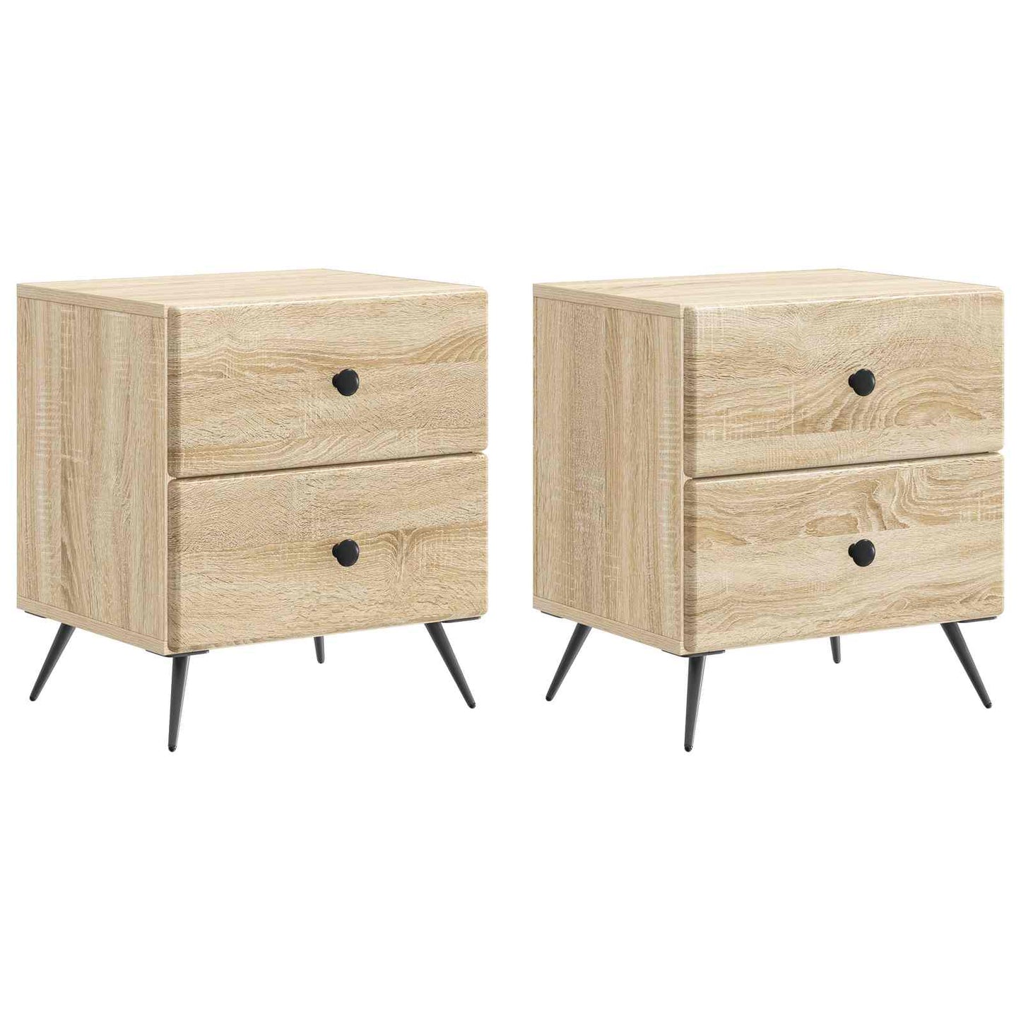 Bedside Cabinet 2 pcs Sonoma Oak 43 x 34.5 x 47.5 cm