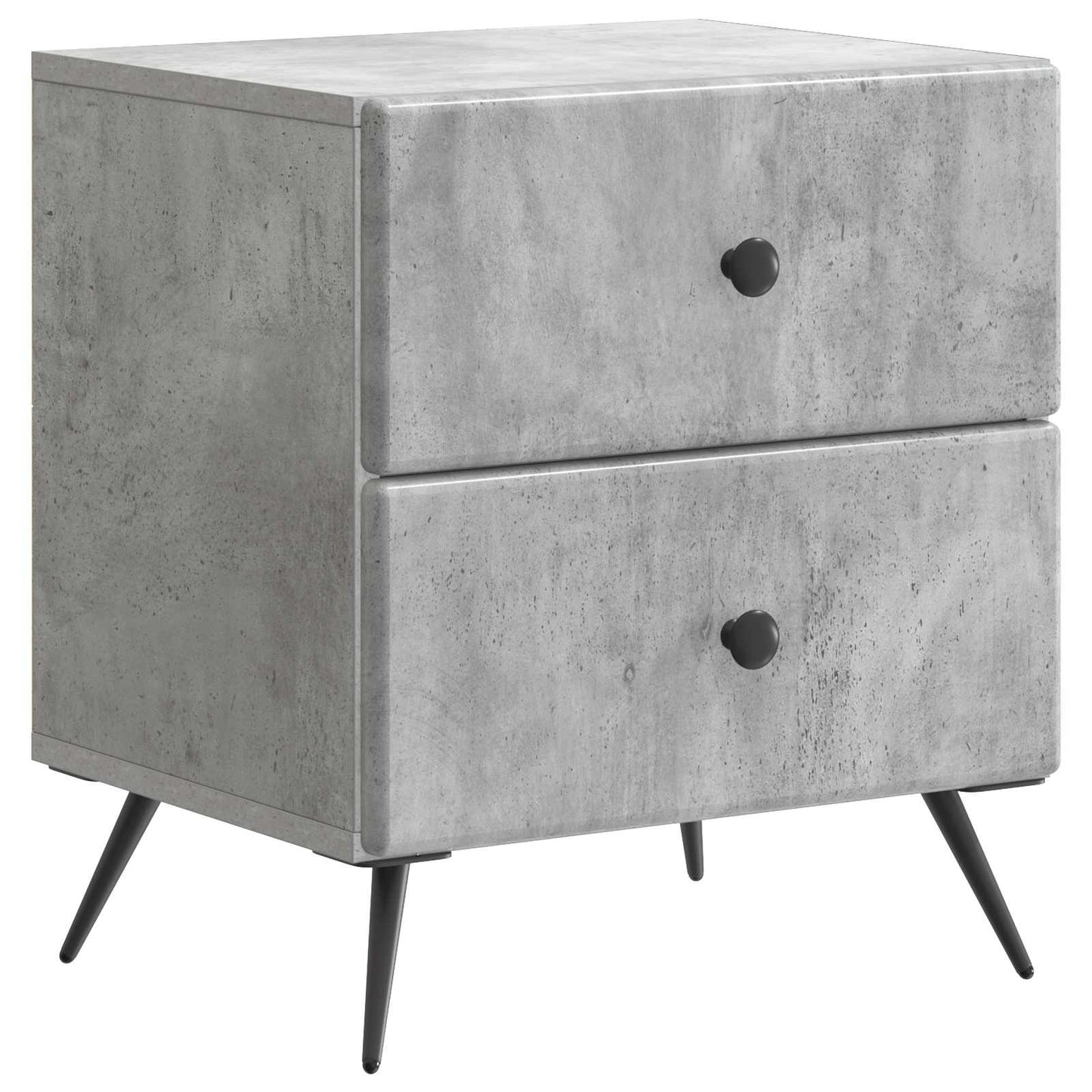 Bedside Cabinet 2 pcs Concrete Grey 43 x 34.5 x 47.5 cm
