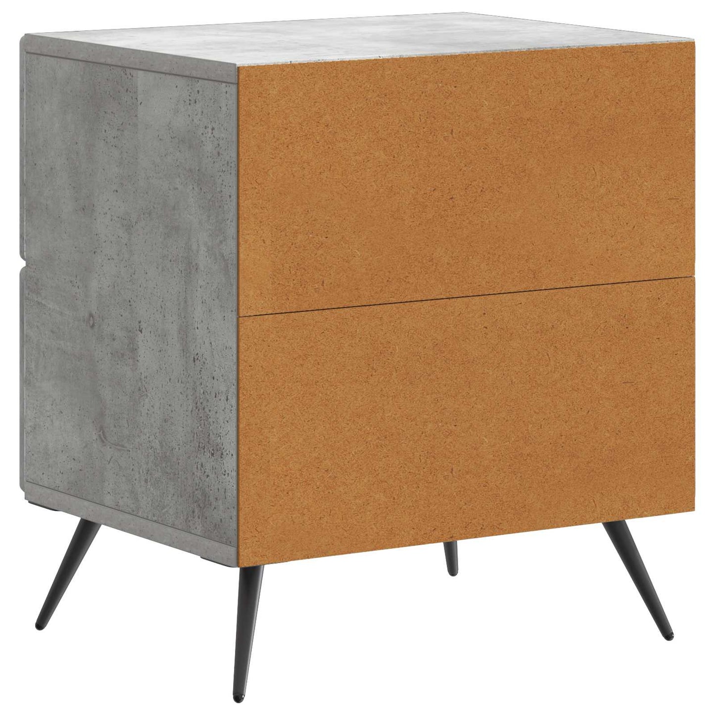 Bedside Cabinet 2 pcs Concrete Grey 43 x 34.5 x 47.5 cm