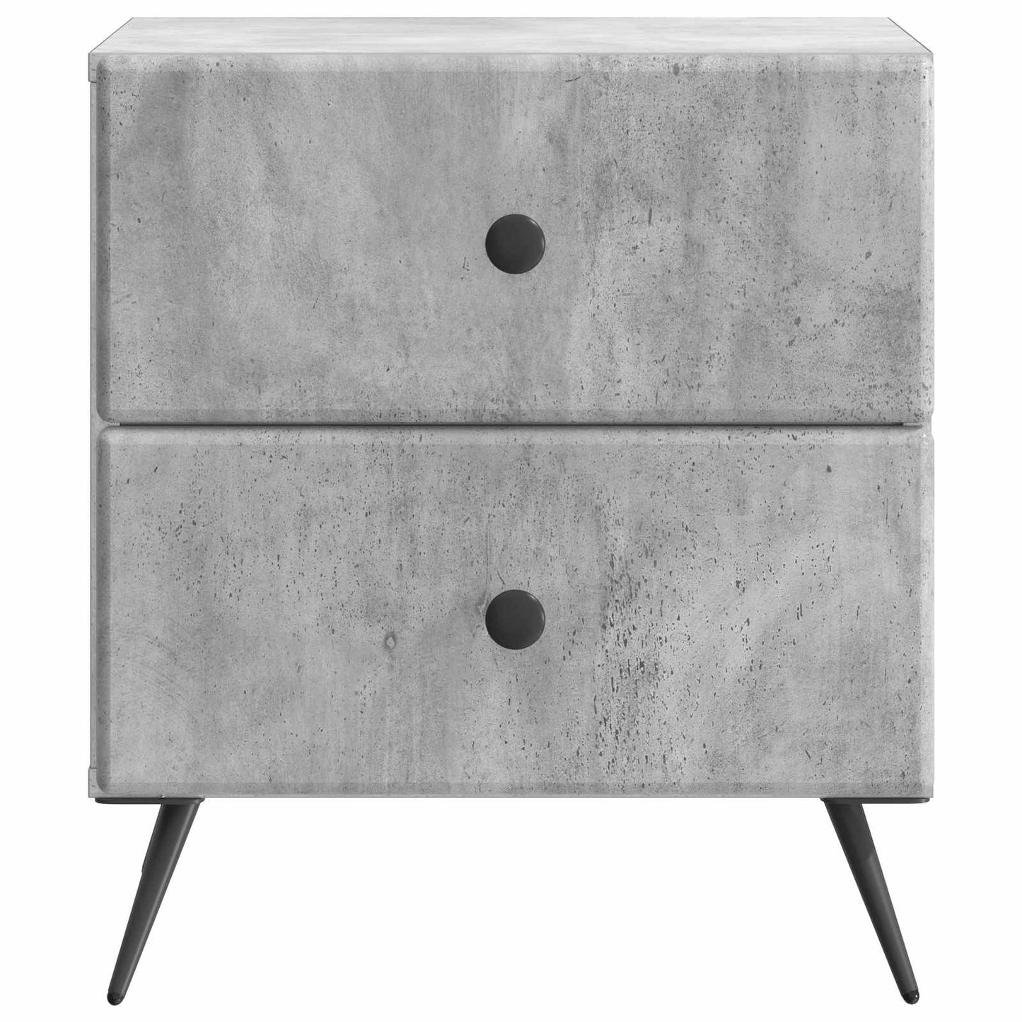 Bedside Cabinet 2 pcs Concrete Grey 43 x 34.5 x 47.5 cm