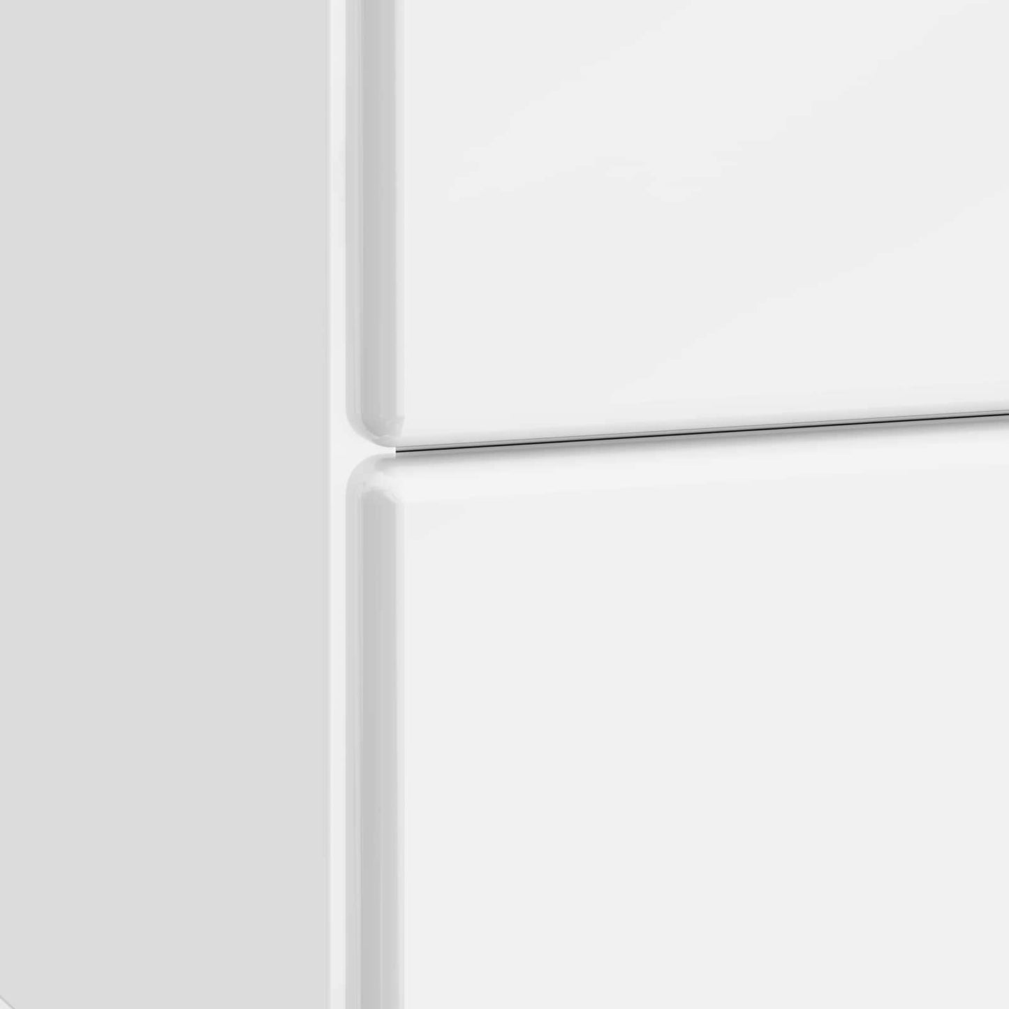 Bedside Cabinet High Gloss White 43 x 34.5 x 47.5 cm