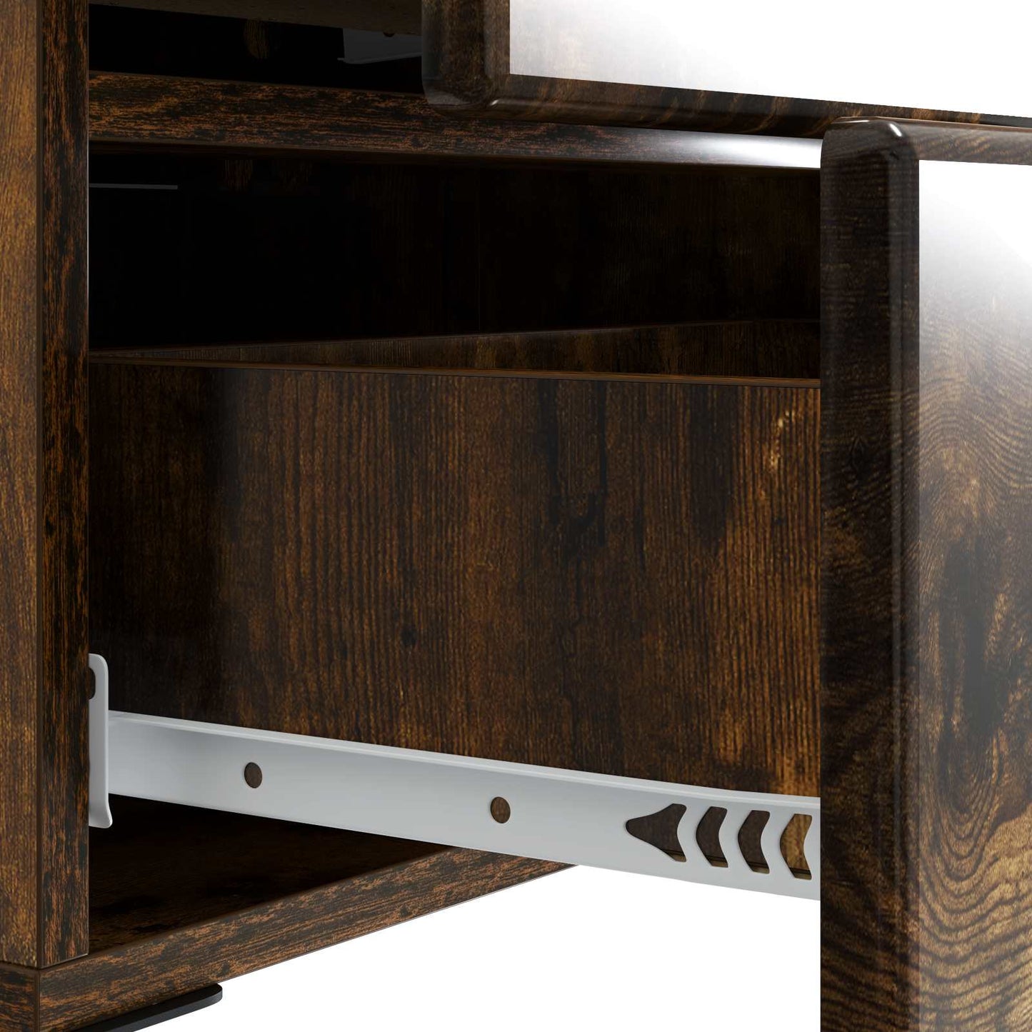 Bedside Cabinet Smoked Oak 43 x 34.5 x 47.5 cm Engineered Wood