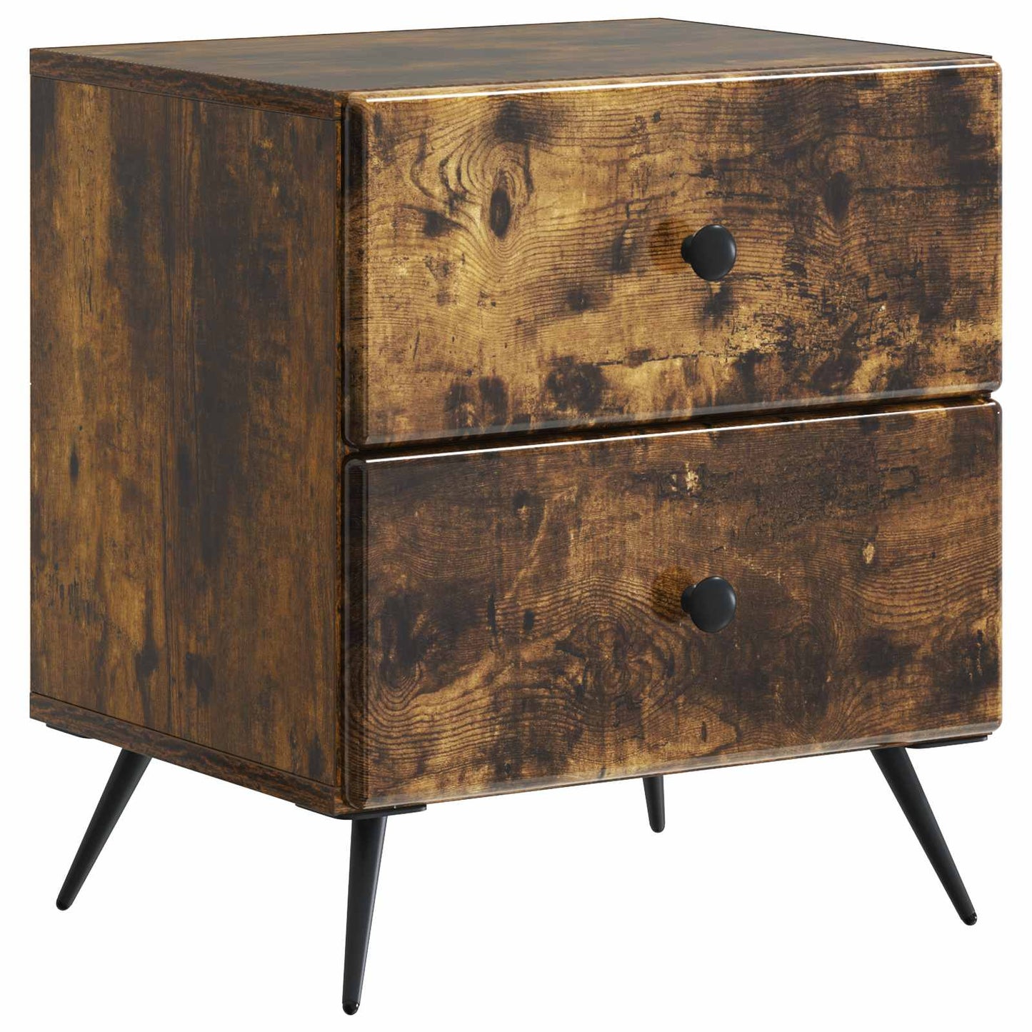 Bedside Cabinet Smoked Oak 43 x 34.5 x 47.5 cm Engineered Wood