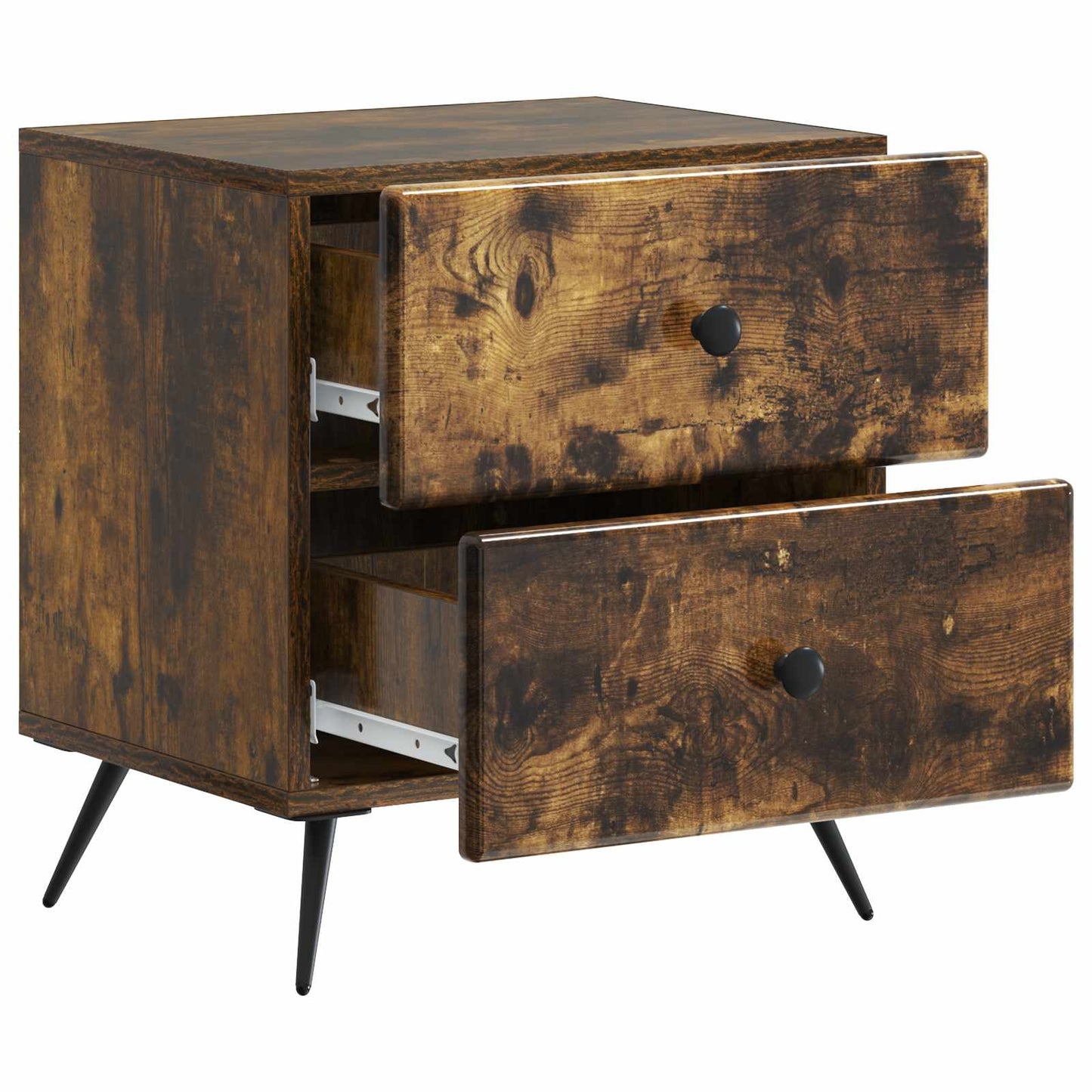 Bedside Cabinet Smoked Oak 43 x 34.5 x 47.5 cm Engineered Wood