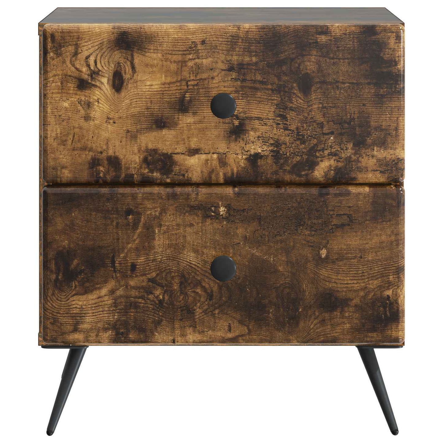 Bedside Cabinet 2 pcs Smoked Oak 43 x 34.5 x 47.5 cm