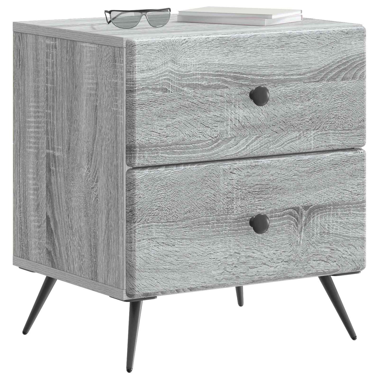 Bedside Cabinet Grey Sonoma 43 x 34.5 x 47.5 cm Engineered Wood