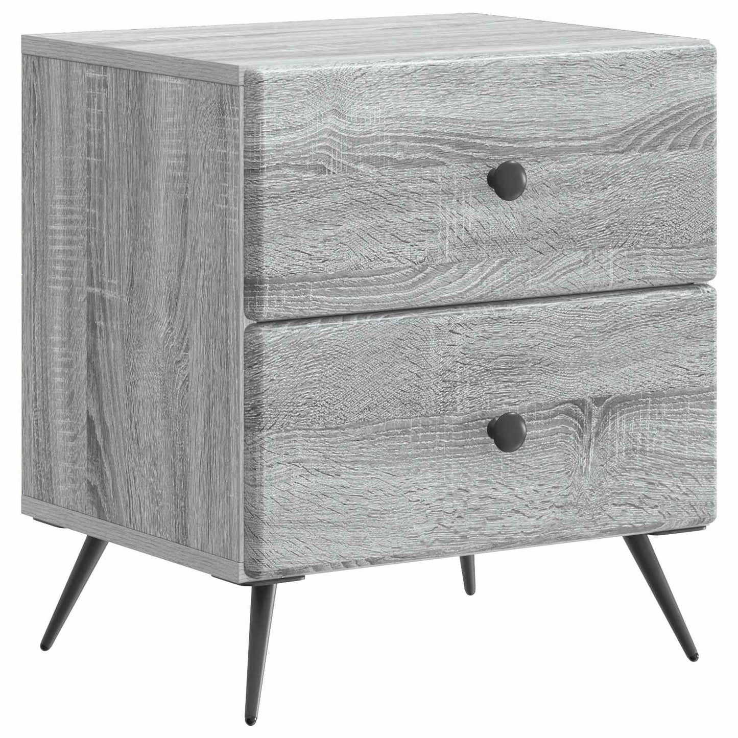 Bedside Cabinet 2 pcs Grey Sonoma 43 x 34.5 x 47.5 cm