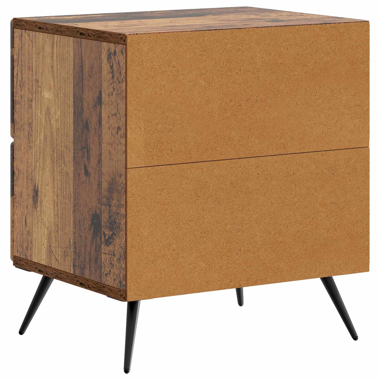 Bedside Cabinet with Drawer 2 pcs Old Wood 43 x 34.5 x 47.5 cm