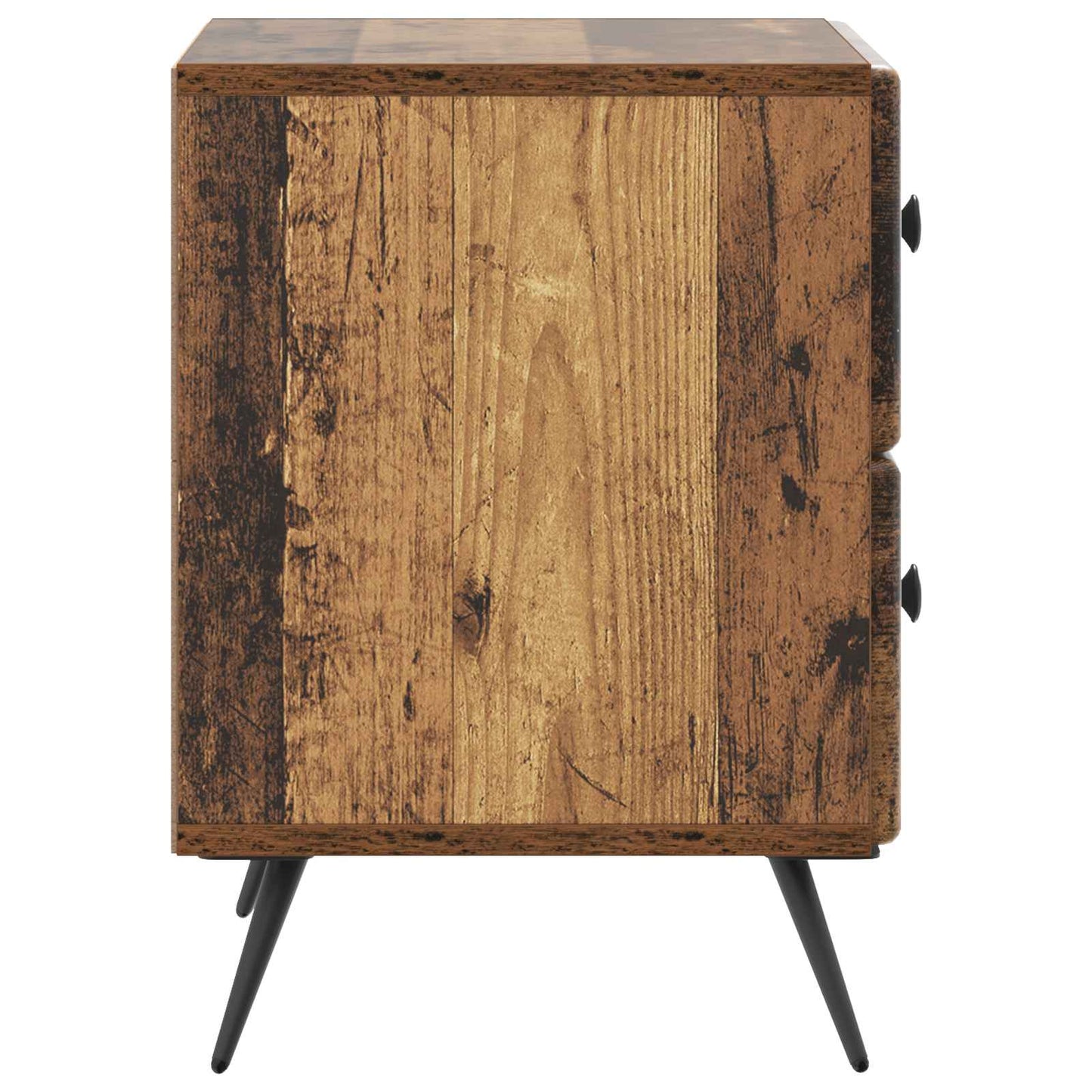 Bedside Cabinet with Drawer 2 pcs Old Wood 43 x 34.5 x 47.5 cm