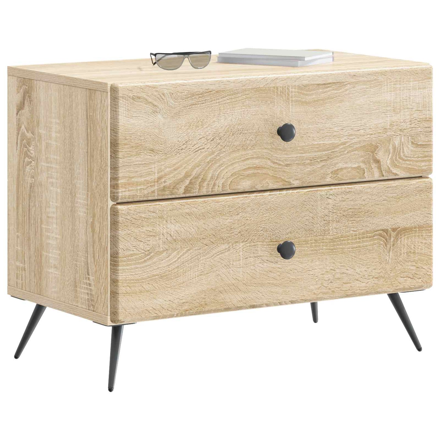 Bedside Cabinet Sonoma Oak 62 x 34.5 x 47.5 cm Engineered Wood