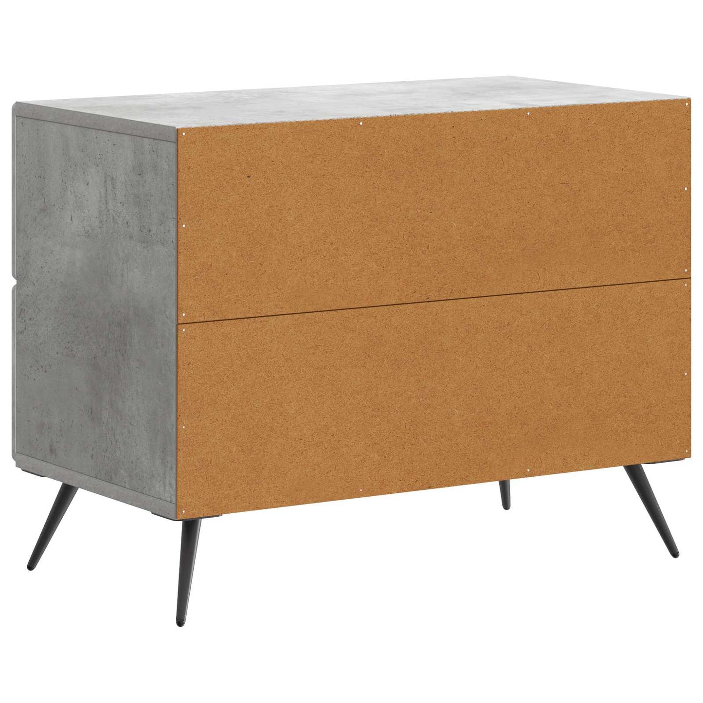 Bedside Cabinet with Drawer Concrete Grey 62 x 34.5 x 47.5 cm