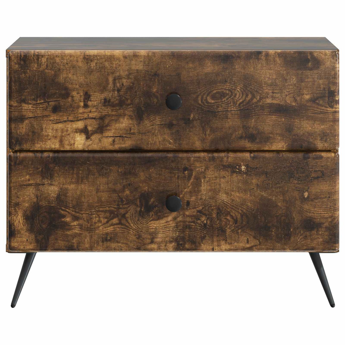 Bedside Cabinet Smoked Oak 62 x 34.5 x 47.5 cm Engineered Wood