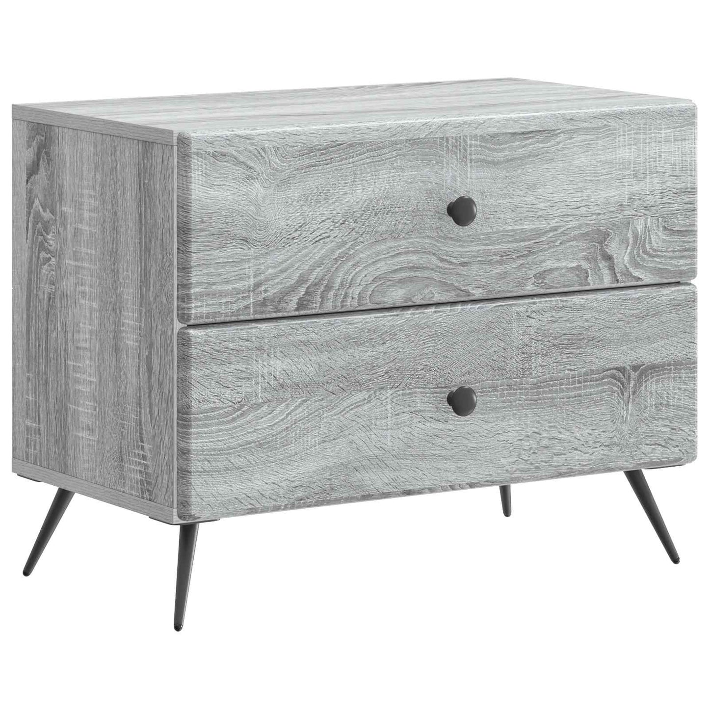 Bedside Cabinet Grey Sonoma 62 x 34.5 x 47.5 cm Engineered Wood