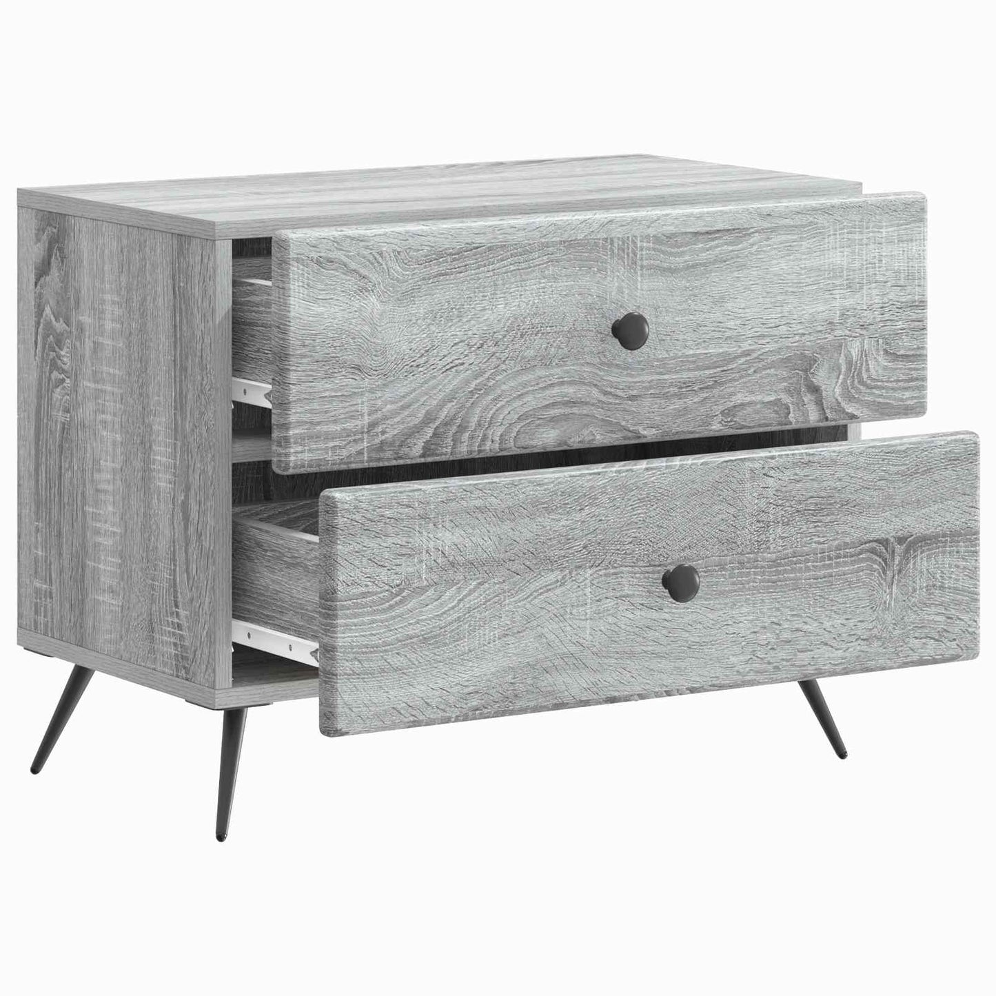 Bedside Cabinet Grey Sonoma 62 x 34.5 x 47.5 cm Engineered Wood