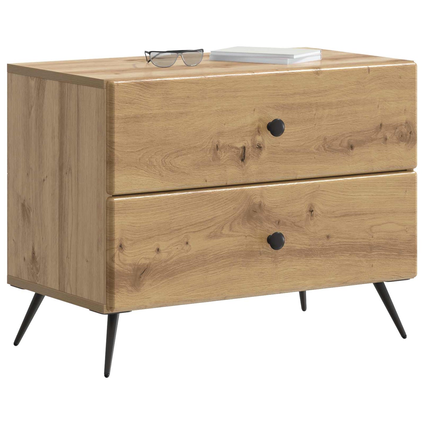 Bedside Cabinet Artisan Oak 62 x 34.5 x 47.5 cm Engineered Wood